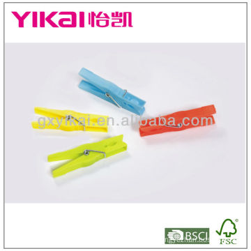 Set of 24pcs colorful plastic clothes pegs